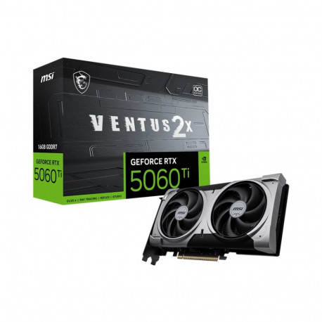 MSI videokaart GeForce RTX 5060 TI 16G 2X OC PLUS NVIDIA 16 GB GDDR7