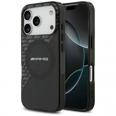 Mercedes-Benz Mercedes AMG IML Double Layer Rhombs MagSafe Case for iPhone 18 Pro / 17 Pro - Black a