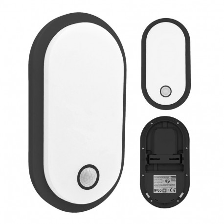 Maclean LED-lamp MCE534 B liikumisanduriga, PIR-andur, 10W/15/18W, IP65, muudetava värvustemperatuur