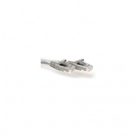 "Grey 2.5 meter U/UTP CAT6A patch cable snagless with RJ45 connectors"