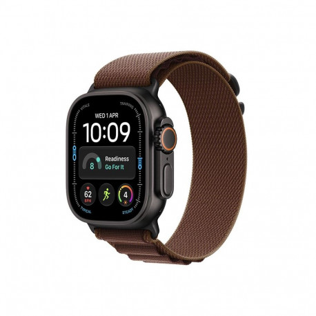 Apple Watch Ultra 4 5G 49mm Black Ti, Burgundy Alpine Loop - M