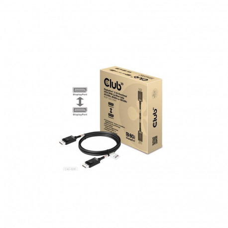 CLUB3D DisplayPort 2.1 Bi-Directional VESA DP80 Certified Cable 4K240Hz, 8K60Hz or 10K30Hz M/M 1.2m/