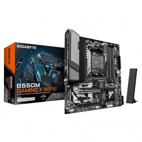 Mainboard|GIGABYTE|AMD B550|Socket AM4|micro ATX|RAM DDR4-SDRAM|4xSlots|Wi-Fi Yes|Bluetooth Yes|2xNu