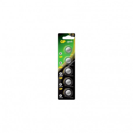 Button Battery - GP CR1616 5-Pack 3V 55 mAh 16 mm x 1.6 mm