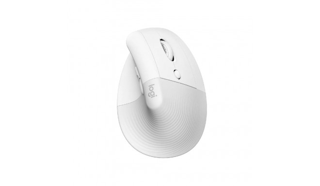 Logitech - Lift for Mac Vertical Ergonomic Mouse - OFF-WHITE