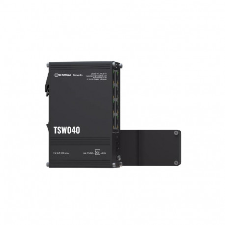 Teltonika NETWORKS TSW040 8-Port PoE+ Switch Unmanaged Fast Ethernet (10/100) Power over Ethernet (P
