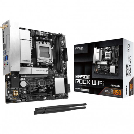 ASRock emaplaat B850M Rock WiFi AM5 mATX HDMI/DP DDR5