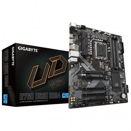GIGABYTE B760 DS3H DDR4 Motherboard - Supports Intel Core 14th CPUs  18+2+1 Phases Digital VRM  up t