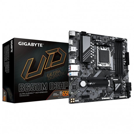 GIGABYTE emaplaat B650M D3HP AMD Ryzen 9000 seeria protsessoritele, 5+2+2-faasiline VRM, kuni 7600MH