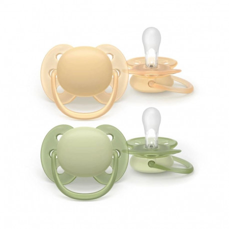 Philips Avent pacifier Ultra soft  6-18M (2 pcs)  for boys SCF091/45