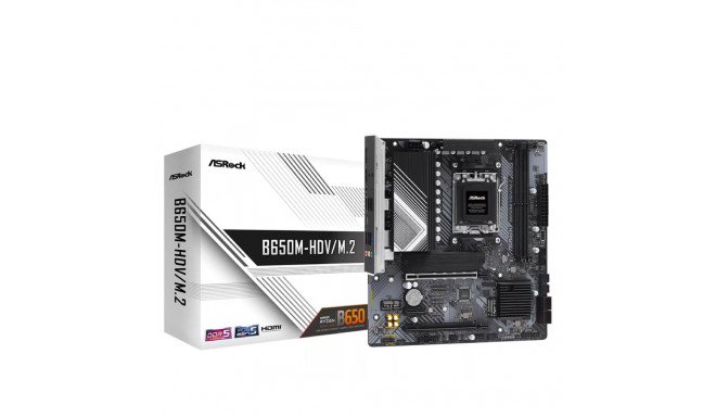 Asrock emaplaat B650M-HDV/M.2 AMD B650 Socket AM5 micro ATX