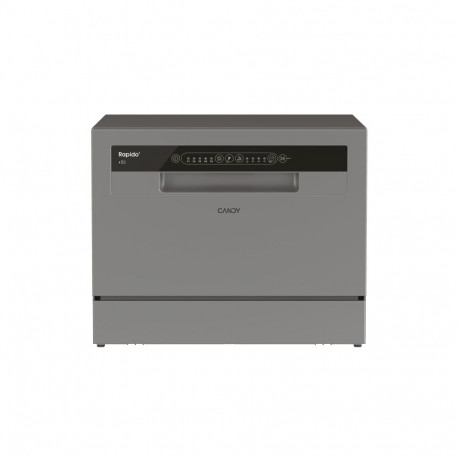 CANDY Table Top Dishwasher CP 6E51LS, Width 55 cm, Energy class E, Silver