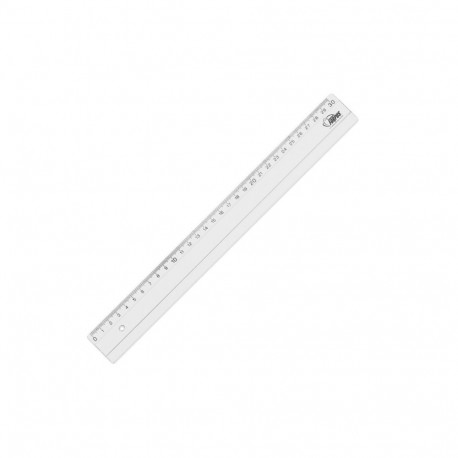 Joonlaud 30cm GRAND plastikust läbipaistev