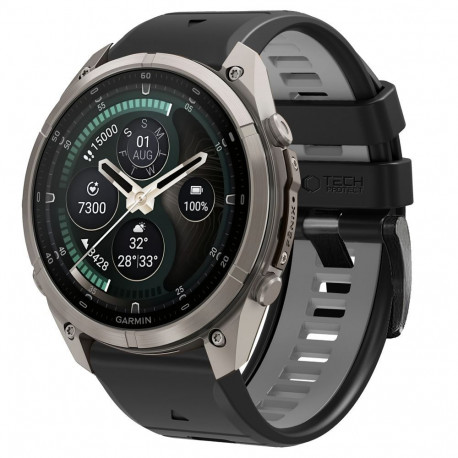 TECH-PROTECT ICONBAND PRO GARMIN FENIX 5 / 6 / 6 PRO / 7 / 8 / 8 PRO / E / 9 / 9 PRO (47 MM) BLACK/G