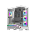 Computer Case - DarkFlash K430 | ATX | 6 Fans | USB-C | White