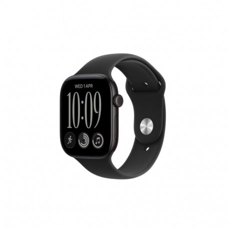 Watch Series 12 GPS+Cellular 42mm Black Aluminium Case with Black Sport Band - S/M