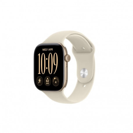Watch Series 12 GPS+Cellular 42mm Light Gold Aluminium Case with Sand Sport Band - S/M