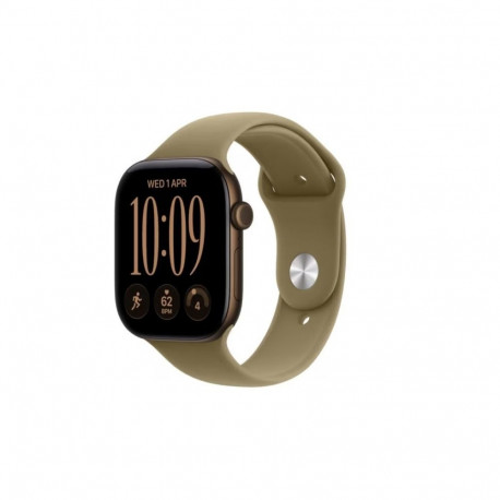 Watch Series 12 GPS+Cellular 46mm Dark Bronze Aluminium Case with Olive Sport Band - M/L