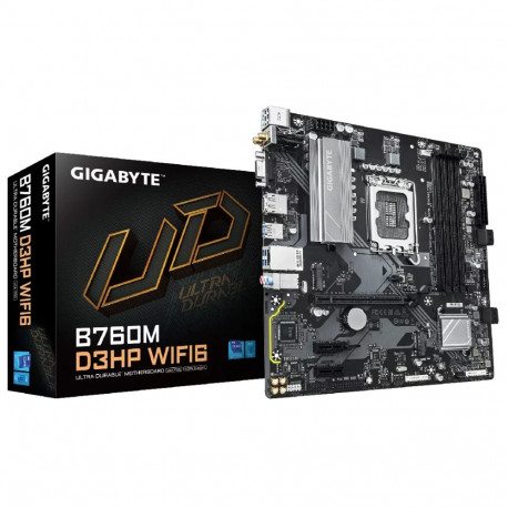GIGABYTE emaplaat B760M D3HP WIFI6, toetab Intel Core 14. põlvkonna protsessoreid, 4+1+1-faasiline d