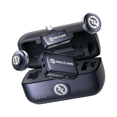 Hollyland Lark M3 Combo 2TX&2RX with USB-C and Camera RX and 2 x Wireless Microphone