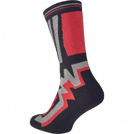 Cerva Knoxfield Long sokid must/punane 45-46