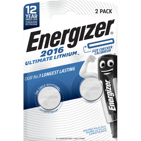 Energizer battery Ultimate Lithium CR2016 BL2