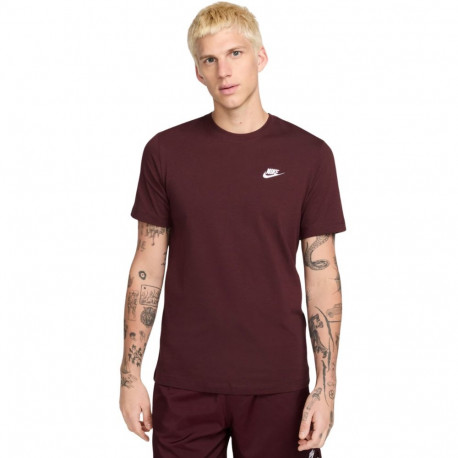 Koszulka męska Nike Club Tee burgundowa AR4997 652 2XL