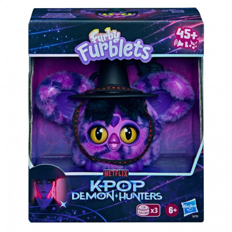 FURBY KPOP DEMON HUNTERS interactive plush Furblets Saja boy demon furblet