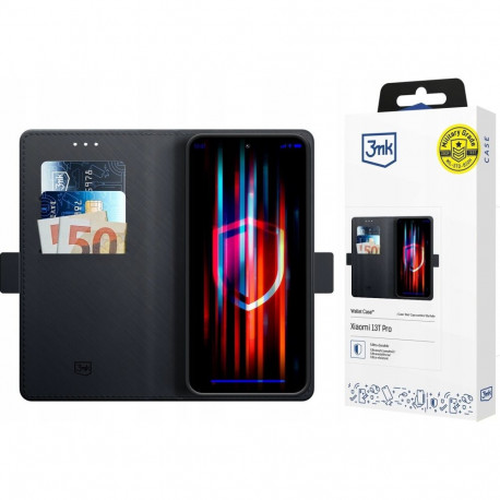 3MK mobiiltelefoni ümbris 5903108576468 16.9 cm (6.67") rahakotiümbris, must