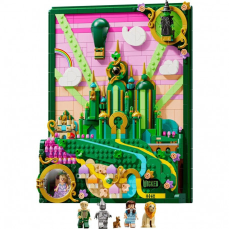 Constructor - LEGO Wicked 75685 Emerald City Wall Art 1,518 Pieces 5 Minifigures 320 × 250 × 80 mm