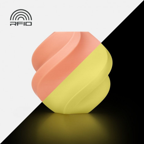 PLA Glow filament Bambu Lab 3D-printerile, Glow Orange 1,75mm, 1kg