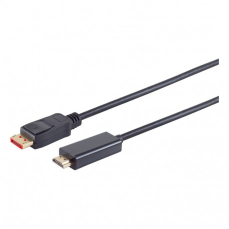 DisplayPort (ST) > HDMI (ST) 3m 4K 60Hz kullatud, must