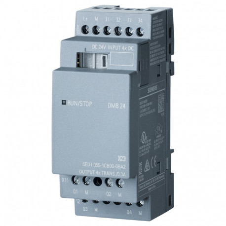 Siemens laiendusmoodul 6ED10551CB000BA2 LOGO! DM8 24, 4DE/4DA