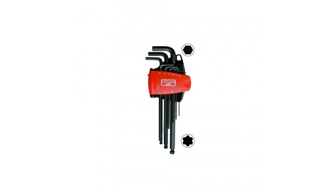 Offset keys set for Hex screws 1,5-10mm 9 pcs