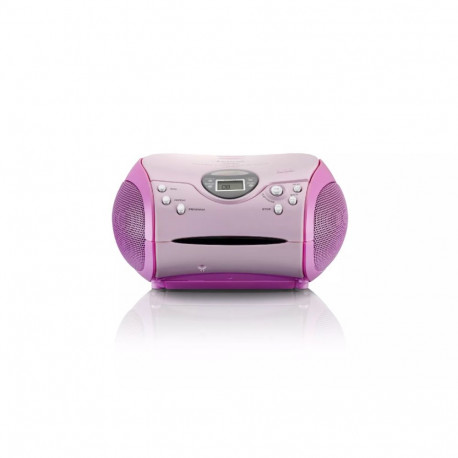 Lenco SCD-24 digitaalne FM-raadio, roosa