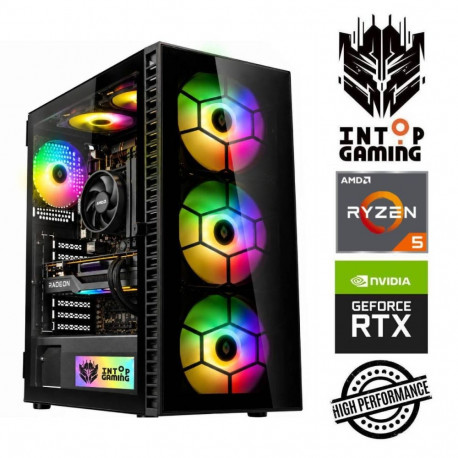INTOP Ryzen 5 4500 16GB 1TB SSD M.2 NVME+2TB RTX5050 8GB no-OS
