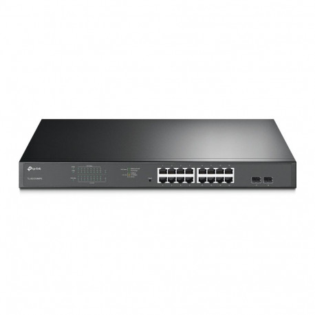 TP-LINK kommutaator TL-SG1218MPE veebihaldusega, riiulisse paigaldatav, 16 Gigabit Etherneti (vask)p