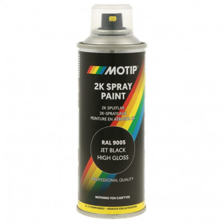 2-K värv RAL9005 must läikiv 200ml