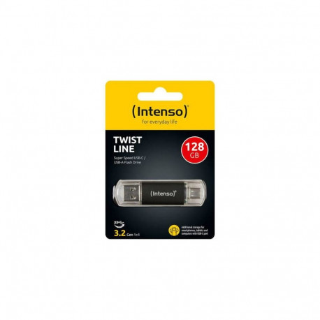 Intenso Pendrive 128GB Twist Line USB 3.2 / Type-C, Black EU (3539491)