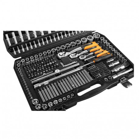 NEO Tools mutrivõtmete komplekt 300-osaline 1/2", 3/8", 1/4"