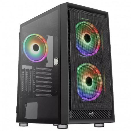 Aerocool arvutikorpus GRAPHITEV3 3 ARGB 14cm ventilaatoriga