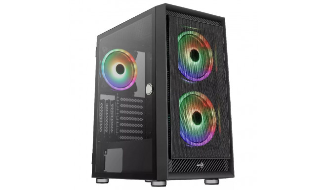 Aerocool arvutikorpus GRAPHITEV3 3 ARGB 14cm ventilaatoriga