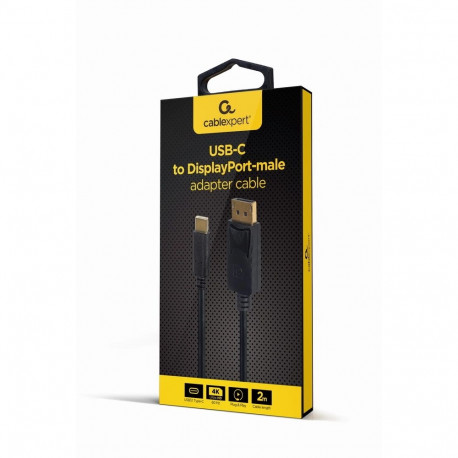 Gembird A-CM-DPM-01 USB graphics adapter 3840 x 2160 pixels Black