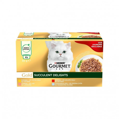 märg kassitoit GOURMETGOLD Succulent 4x85g