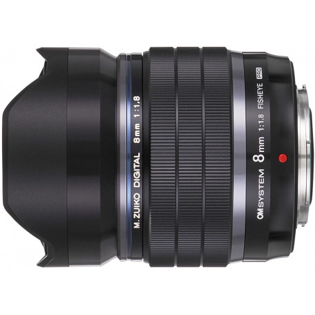 OM SYSTEM M.Zuiko Digital ED 8mm f/1.8 Fisheye Pro objektiiv, must