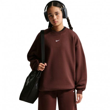 Bluza dla dzieci Nike Sportswear Studio brązowa IM4947 658 S