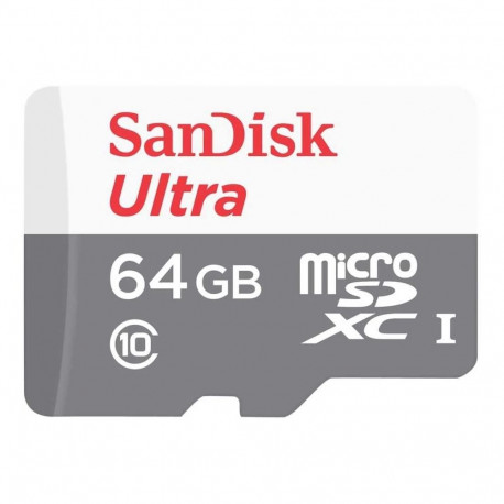 64 GB MicroSDXC SANDISK Ultra 100MB C10 U1 A1 wA