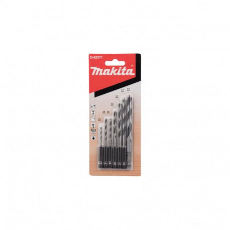 Makita wood drill set 7pcs 1/4 "" D-62371