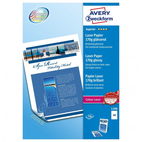 AVERY Zweckform fotopaber 1298 DIN A4 läikiv 170 g/qm 150 lehte