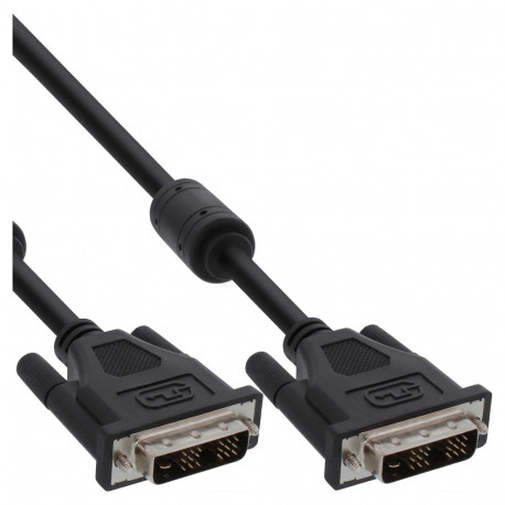INLINE DVI-D-kaabel digitaalne 24+1 pistik/pistik Dual Link 2 ferriiti 2m